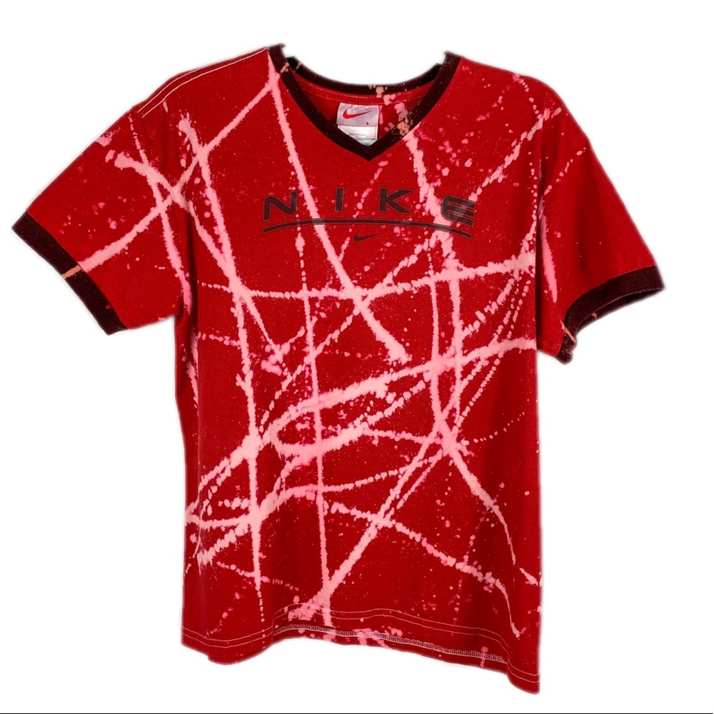 90’s Nike Bleached Vintage Custom V Neck Reworked